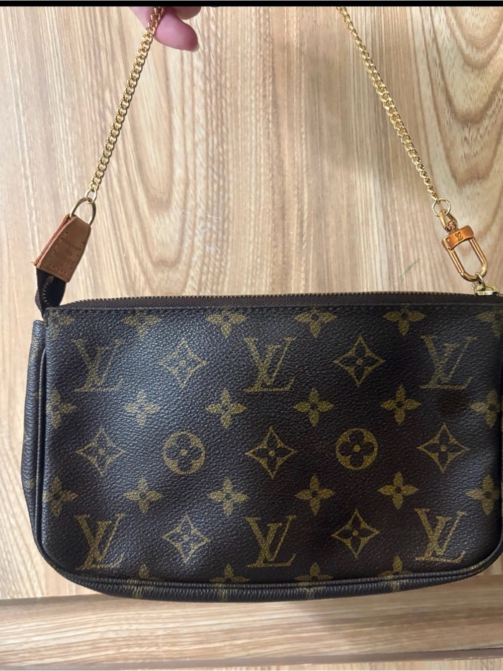 Authentic Louis Vuitton LV Accessories Pouch Pochette Accessoires Brown Monogram - Picture 12 of 12